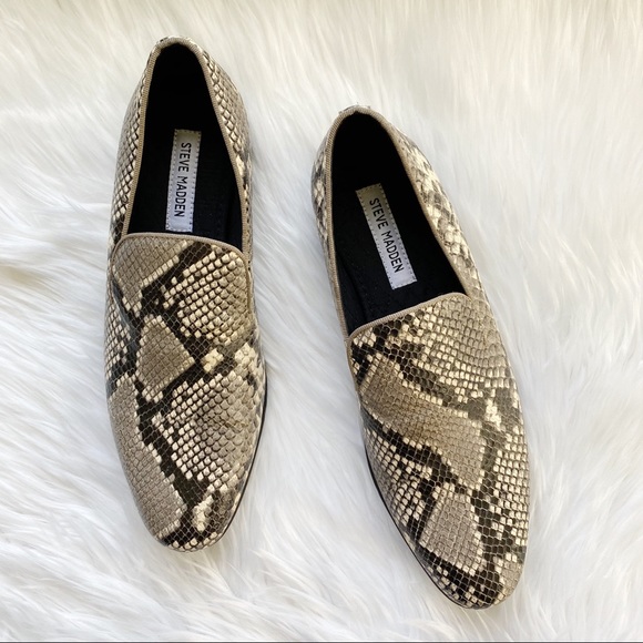 Steve Madden Other - Steve Madden Snakeskin Texture Men Leather Loafers